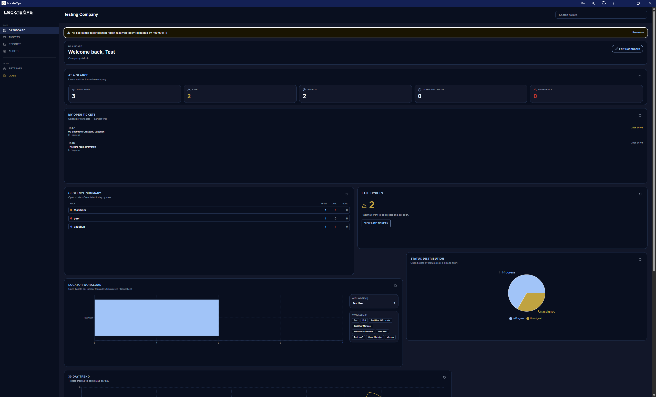 The desktop app with the left sidebar and the Dashboard open