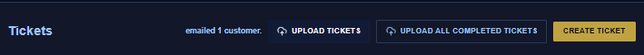 The post-upload confirmation showing an “Uploaded X, emailed Y” summary